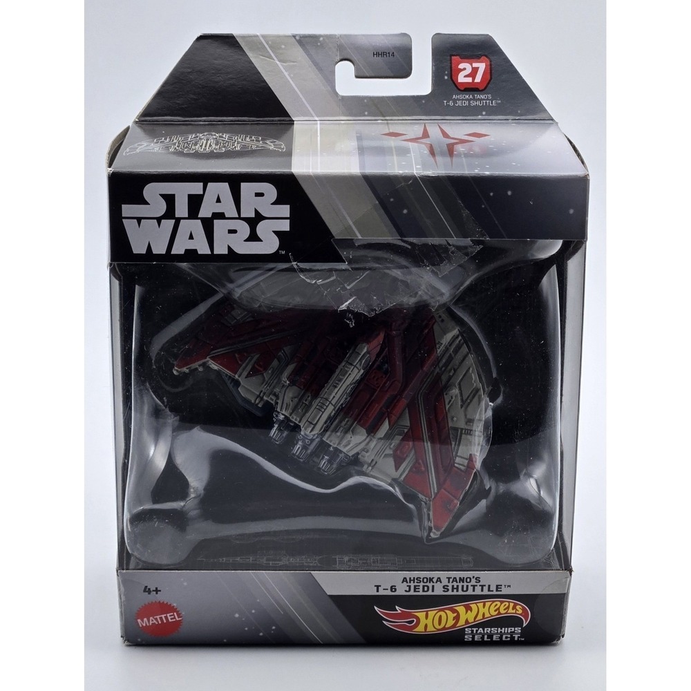Hot Wheels Star Wars Starships Select Ahsoka Tano T-6 Jedi Shuttle #27 New
